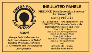 Physical Superiority FIRELOCK commercial modular vault rooms